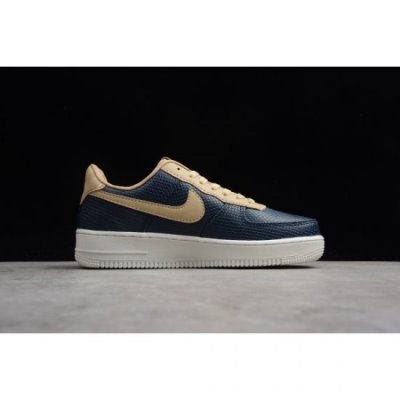 Nike Air Force 1 Low Yılan Ten Rengi / Koyu Mavi / Haki Kaykay Ayakkabı Türkiye - 1V283P2W